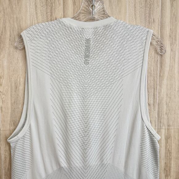 Gymshark Apex Seamless Tank Top Men’s Small White Active Workout Gym Breathable - Picture 10 of 15